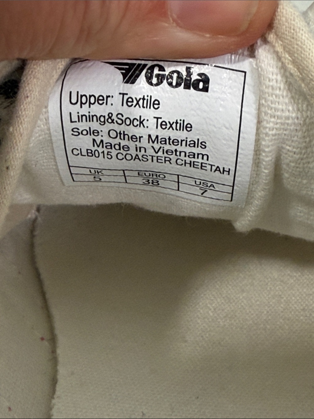 Gola Coaster Pink Cream cheetah trainers Women’s Size 7 - Picture 10 of 12